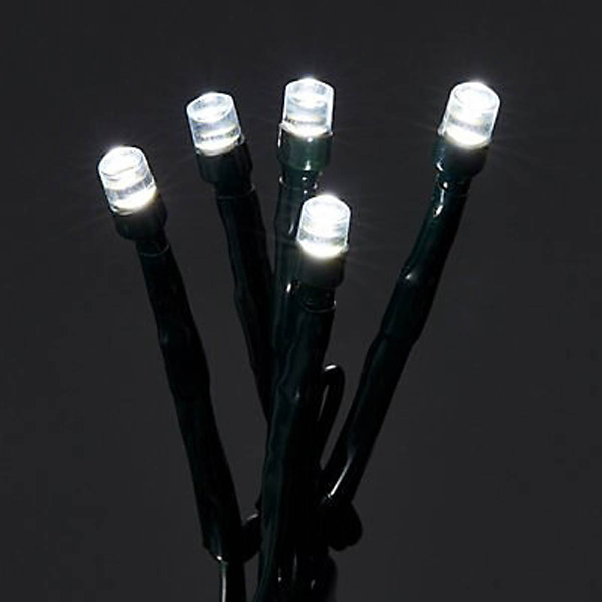 001 Christmas String Lights LED Indoor Ice White Cluster Fairy Timer 25m - Image 4