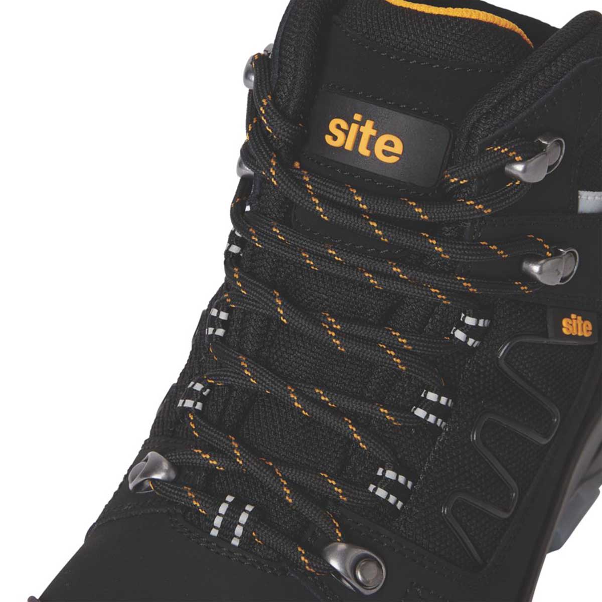 Site Safety Boots Mens Standard Fit Black Leather Waterproof Steel Toe Size 7 - Image 5