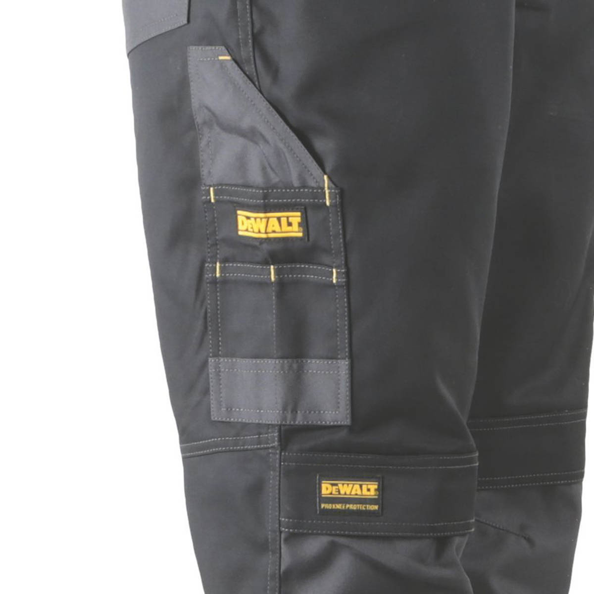 DEWALT Mens Work Trousers Louisiana Cargo Black Multi Pockets 40" W 31" L - Image 4