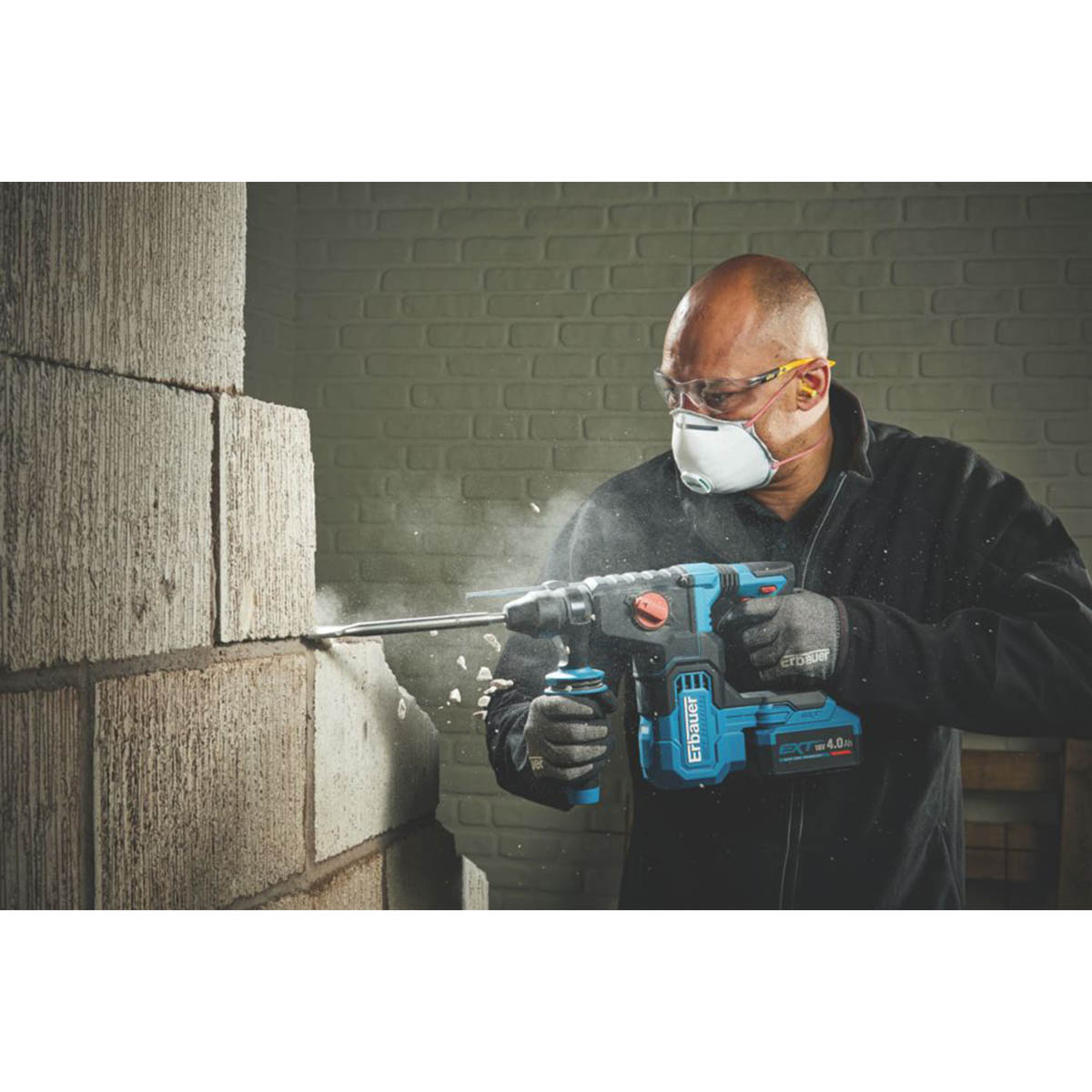 Erbauer SDS Plus Drill 18V Li-Ion ERI1078SDS Brushless Variable Speed Body Only - Image 5