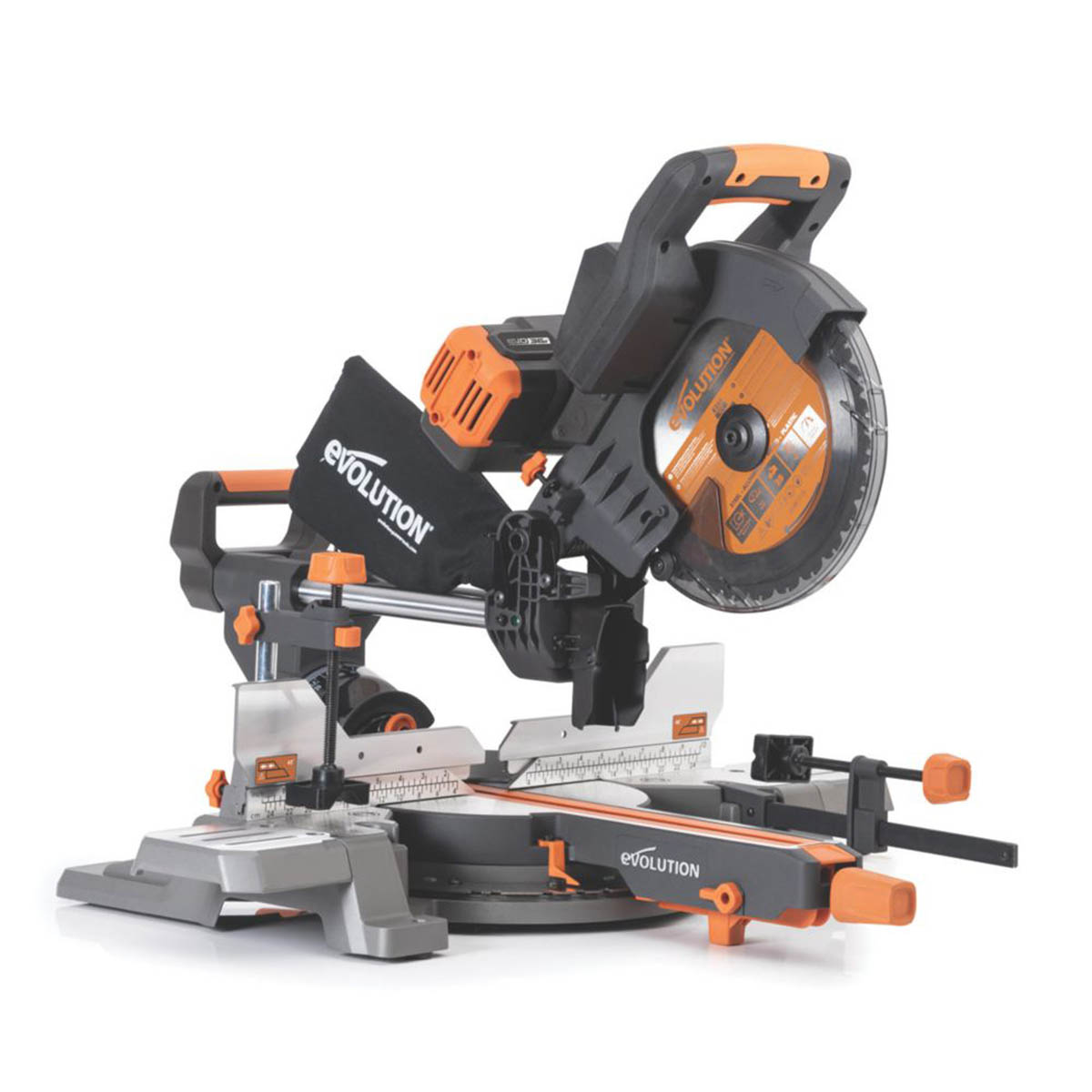 Evolution Sliding Mitre Saw Cordless R255SMS-DB-Li 255mm 36V Li-Ion - Body Only - Image 1