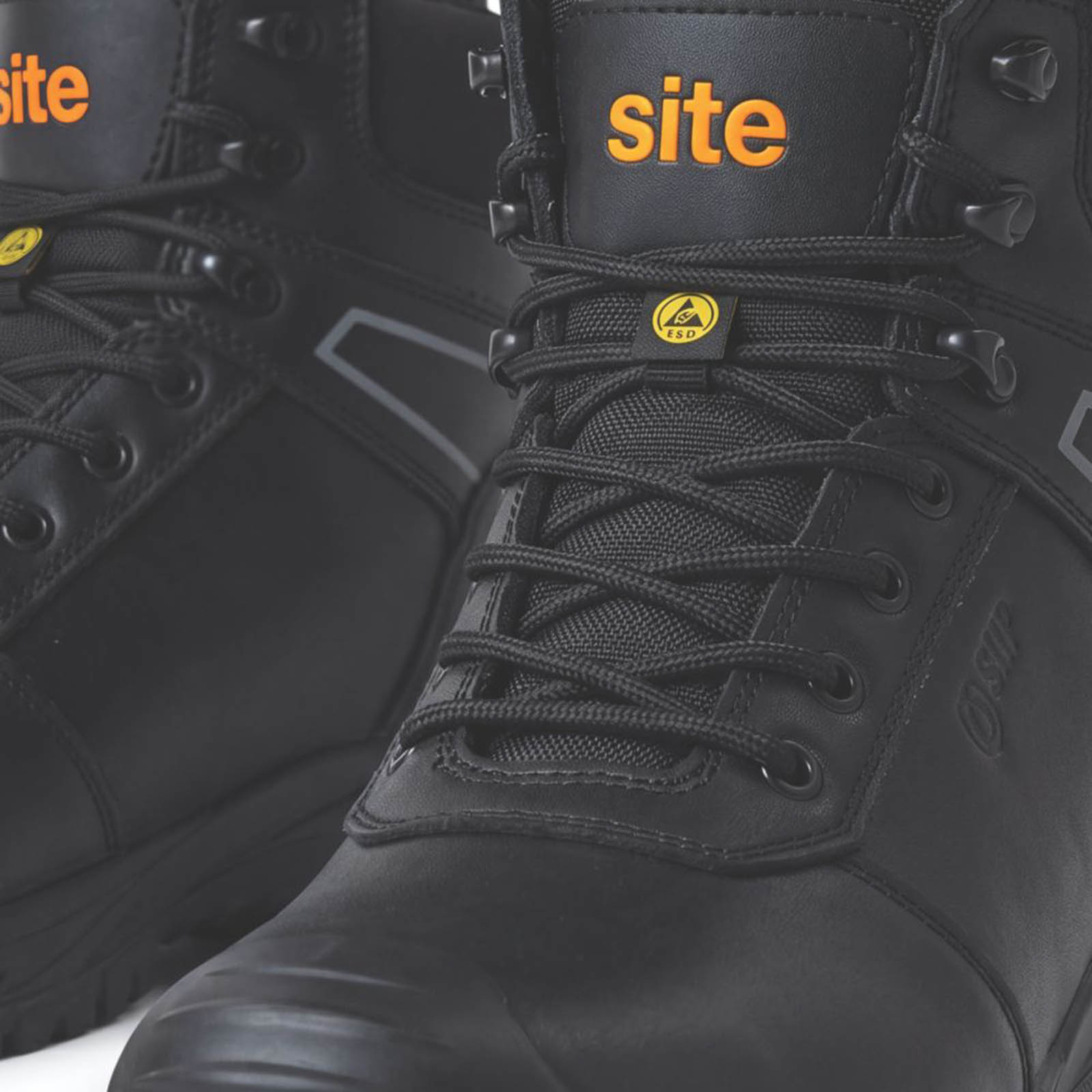 Site Safety Boots Mens Wide Fit Black Waterproof Work Shoes Steel Toe Size 9 - Image 3