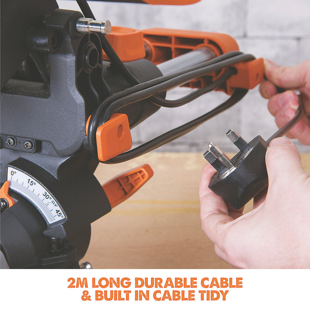 Evolution Mitre Saw Compound R210SMS Corded Electric Single-Bevel Sliding 1500W - Image 6