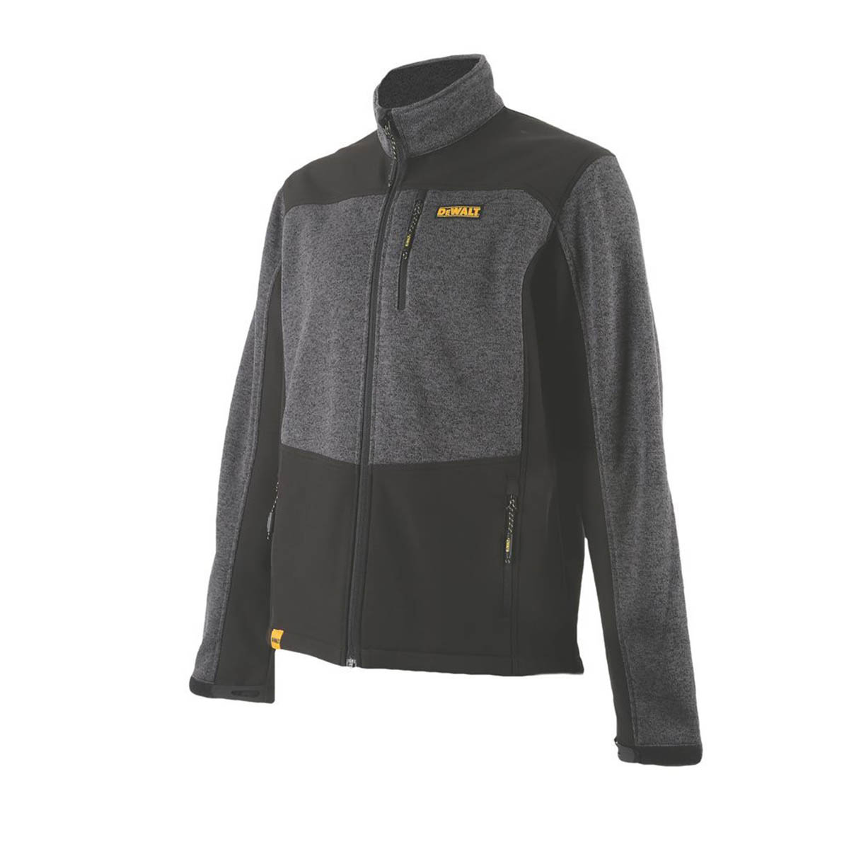 DEWALT Mens Work Fleece Jacket Grey Black Zipped Pockets X Large 49" Chest - Image 3