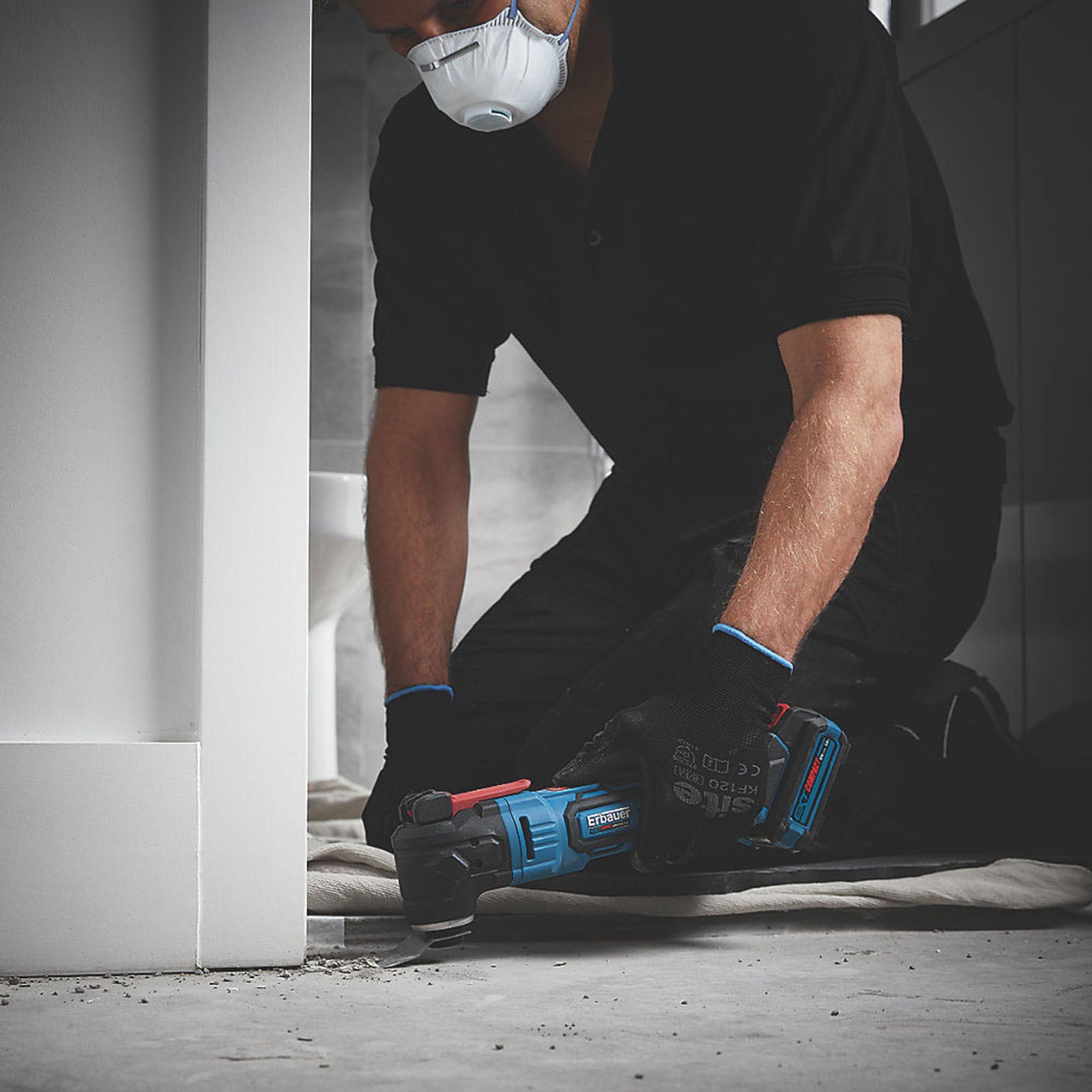 Erbauer Multi-Tool Cordless Li-Ion EXT Brushless 12V LED Lights Body Only - Image 4