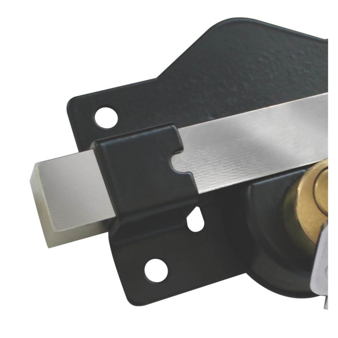 Smith & Locke Gate Bolt Black Durable Stainless Steel Heavy Duty 130mm - Image 2