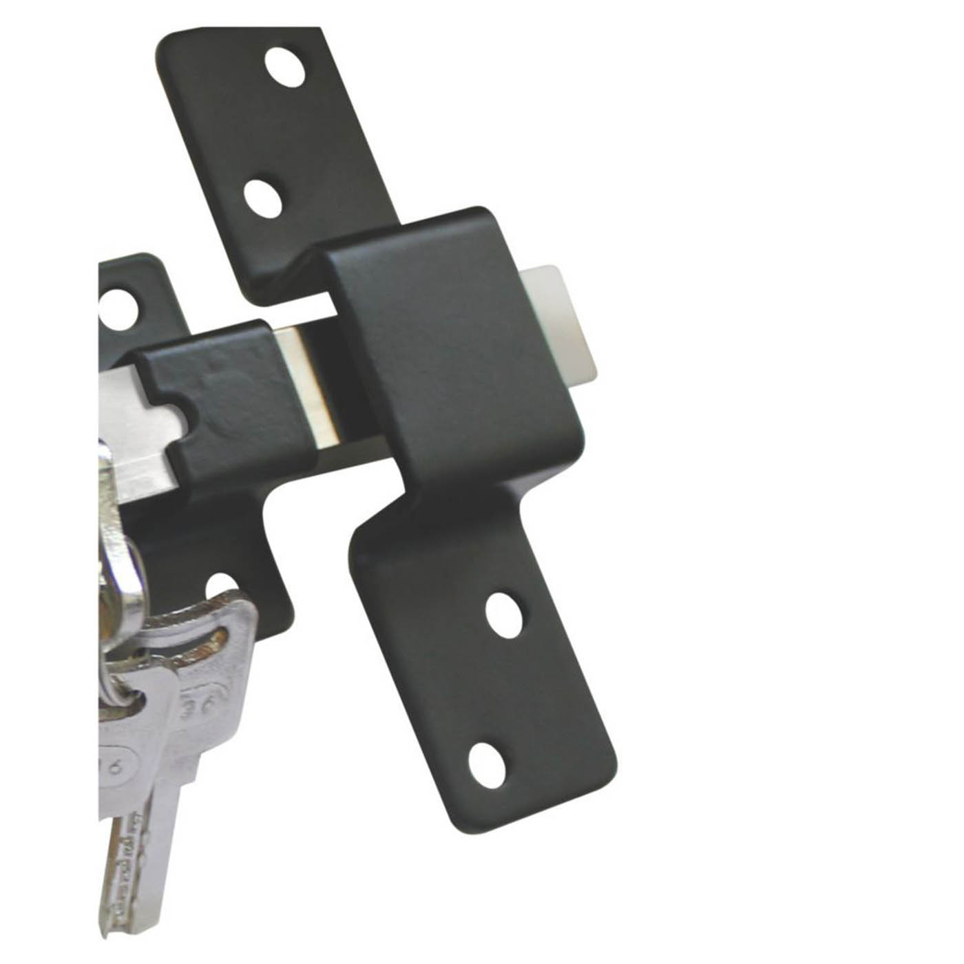 Smith & Locke Gate Bolt Black Durable Stainless Steel Heavy Duty 130mm - Image 3