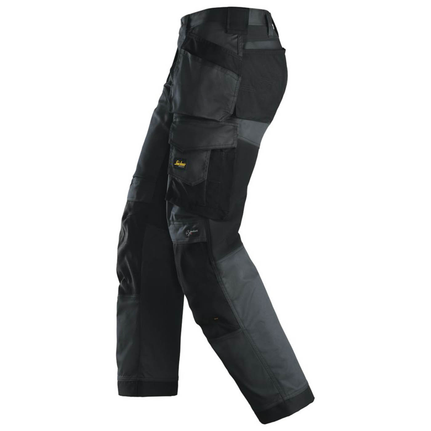Snickers Work Trousers Mens Loose Fit Black Stretch Multi Pockets Cargo 44W 30L - Image 5