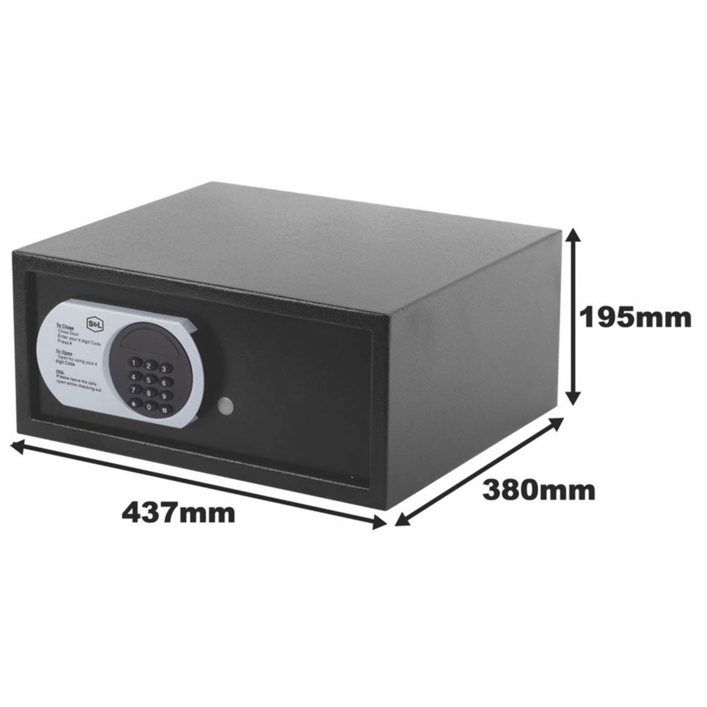 Smith & Locke Electronic Combination Hotel Safe 26.5Ltr - Image 3