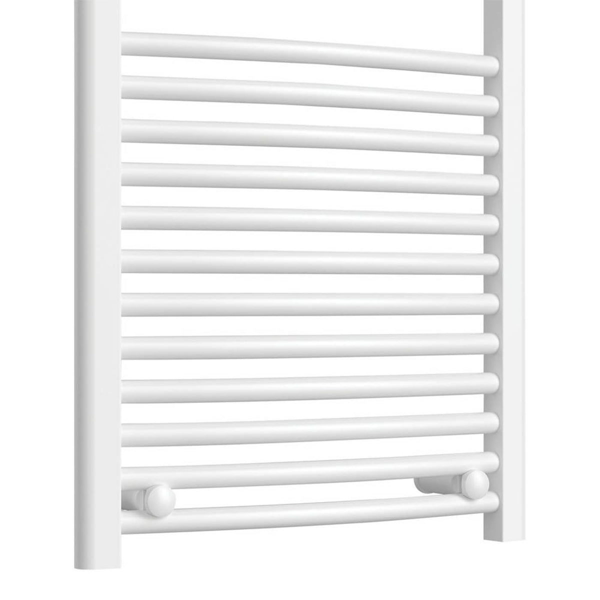 Flomasta Towel Rail Radiator White Curved Bathroom Warmer Ladder (H)80x(W)50cm - Image 4