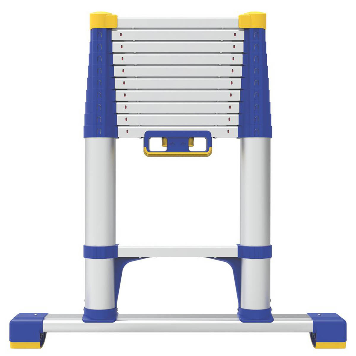 Werner Telescopic Ladder Compact Non-Slip Feet Aluminium Soft Close 3.2m - Image 1