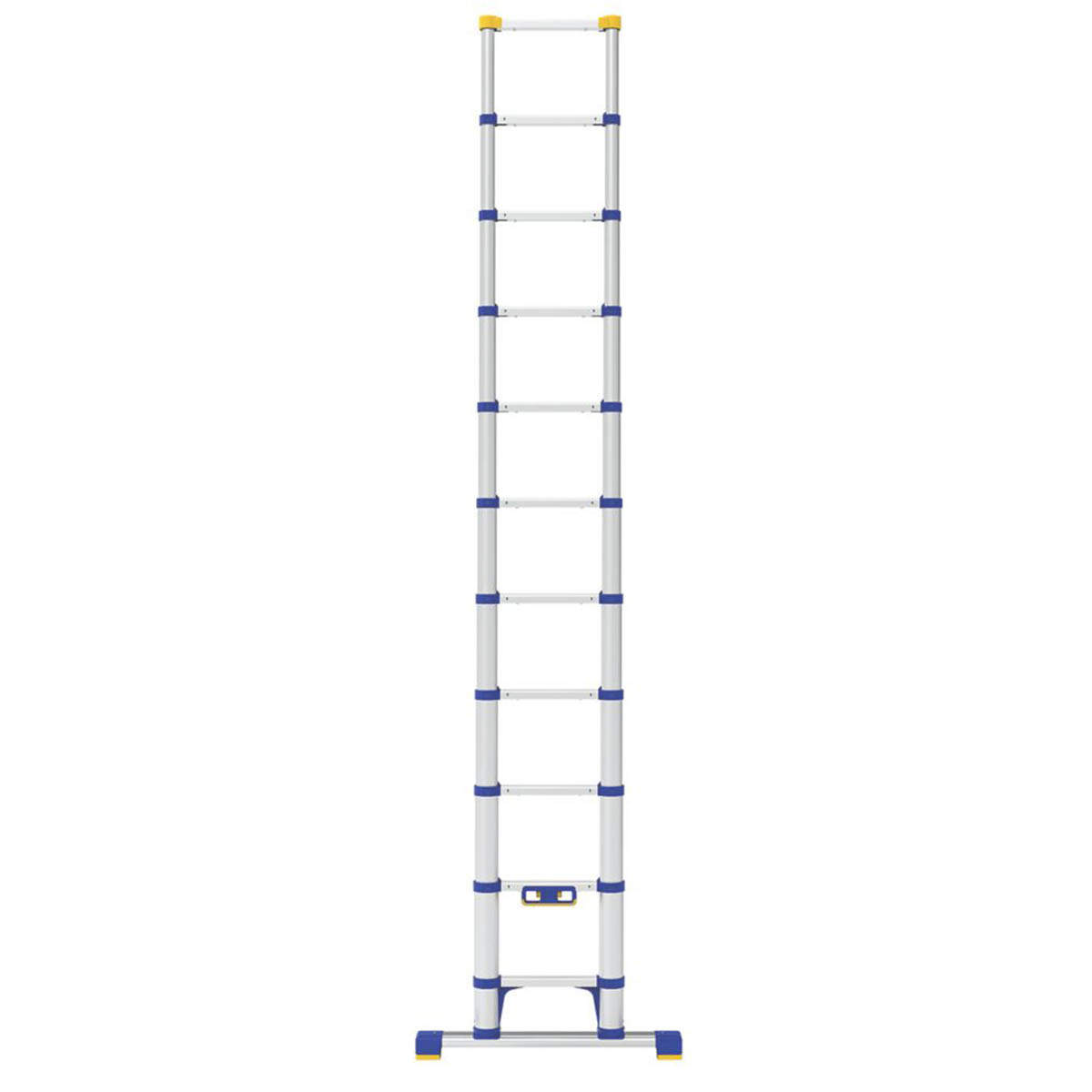 Werner Telescopic Ladder Compact Non-Slip Feet Aluminium Soft Close 3.2m - Image 2
