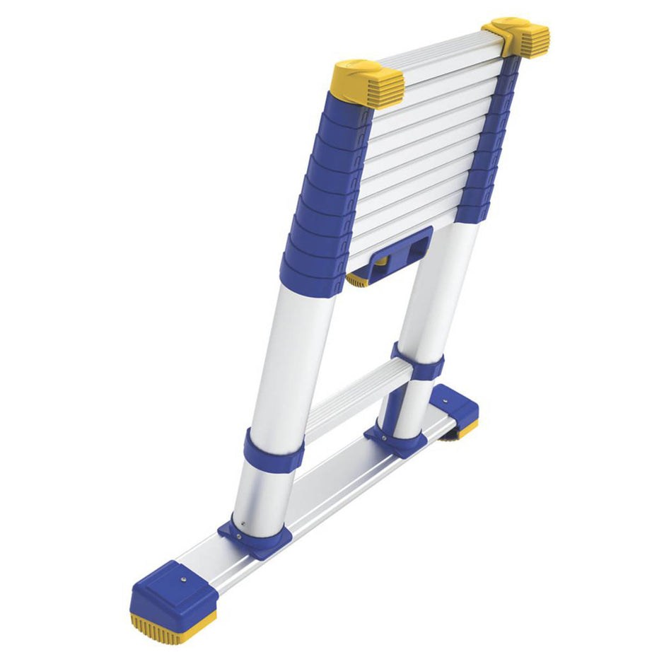 Werner Telescopic Ladder Compact Non-Slip Feet Aluminium Soft Close 3.2m - Image 5
