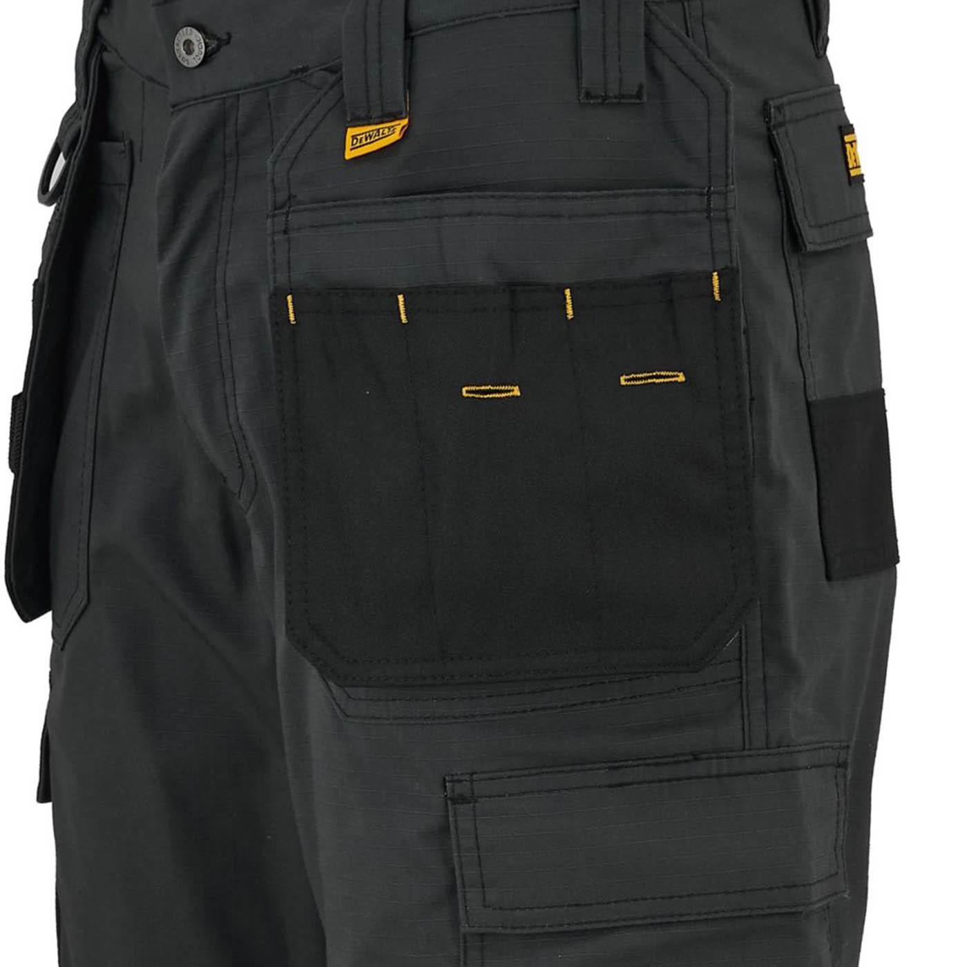 DEWALT Cheverley Stretch Work Shorts Grey 32" W - Image 3