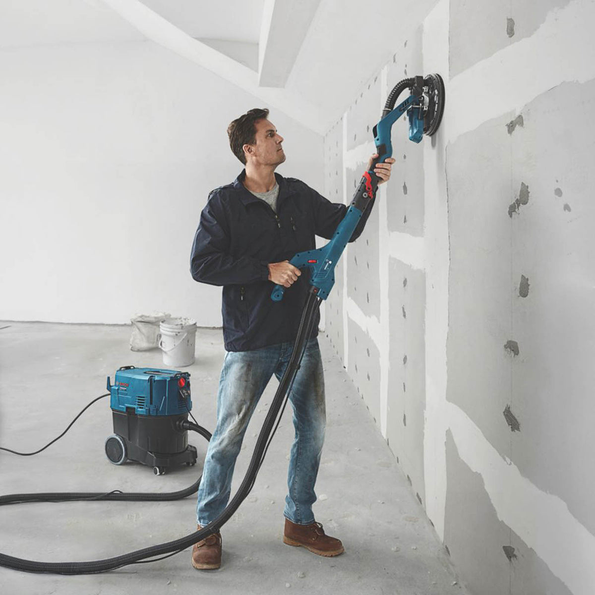 Bosch Drywall Sander Electric GTR55-225 215mm Ergonomic Wall Ceiling 550W - Image 4