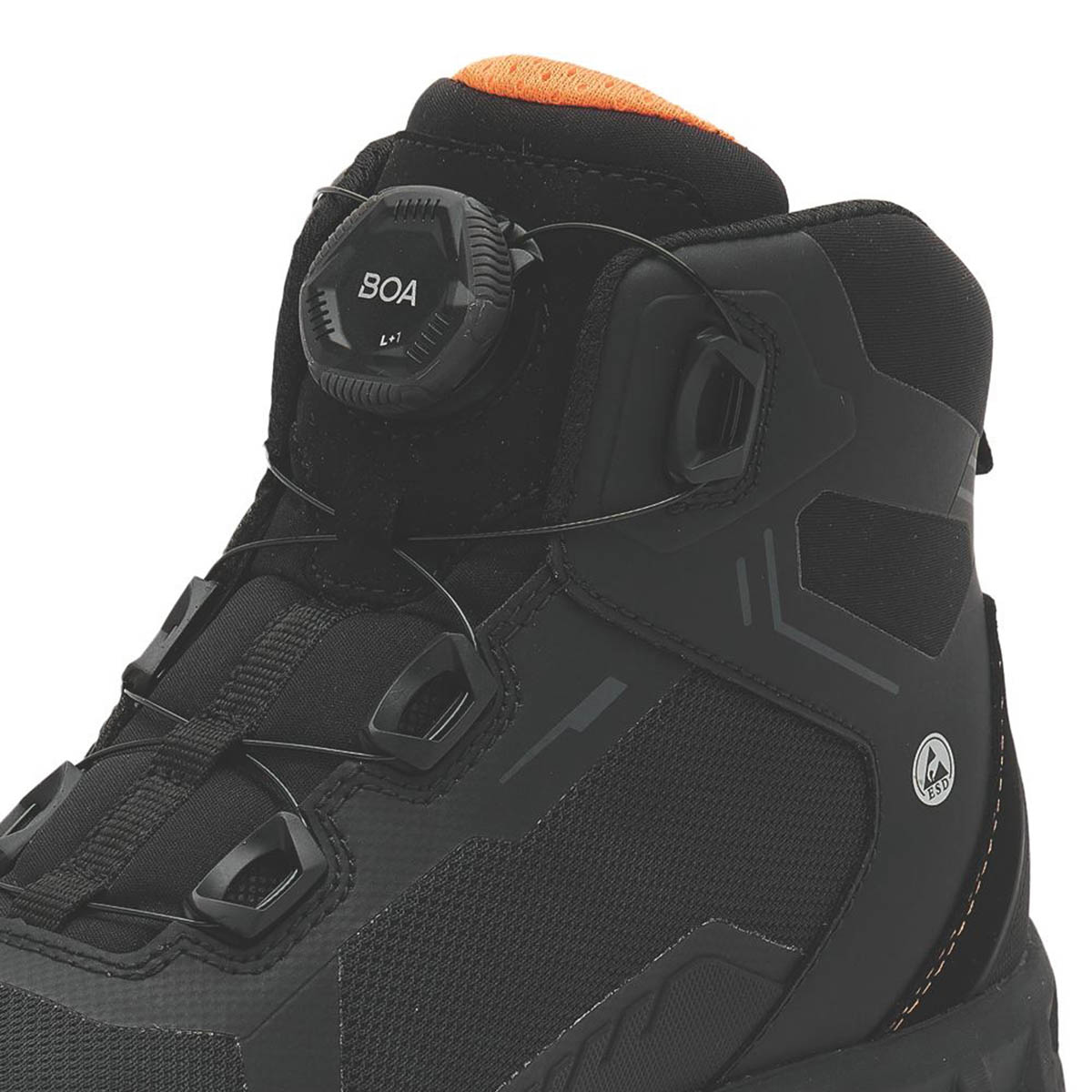 DEWALT Mens Safety Boots McLaren F1 Team Traction Boa Lightweight Black Size 9 - Image 4