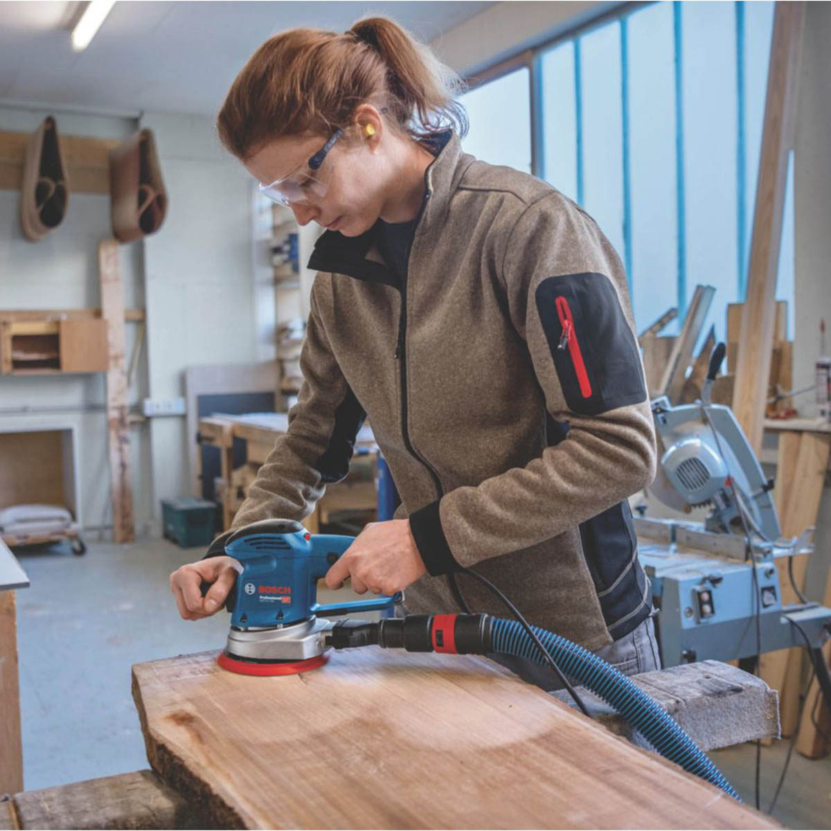 Bosch Random Orbit Sander Electric 110V GEX34-150 150mm Compact Ergonomic 340W - Image 4