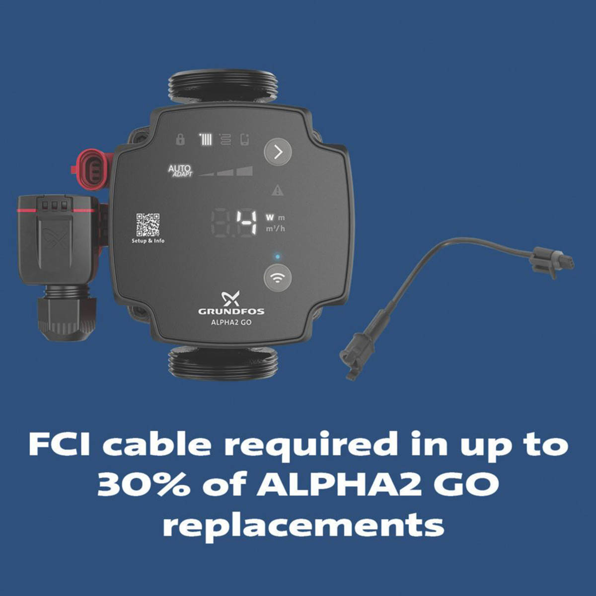 Grundfos Domestic Heating Circulator Pump ALPHA2 GO 25-75 130 220-240V - Image 5