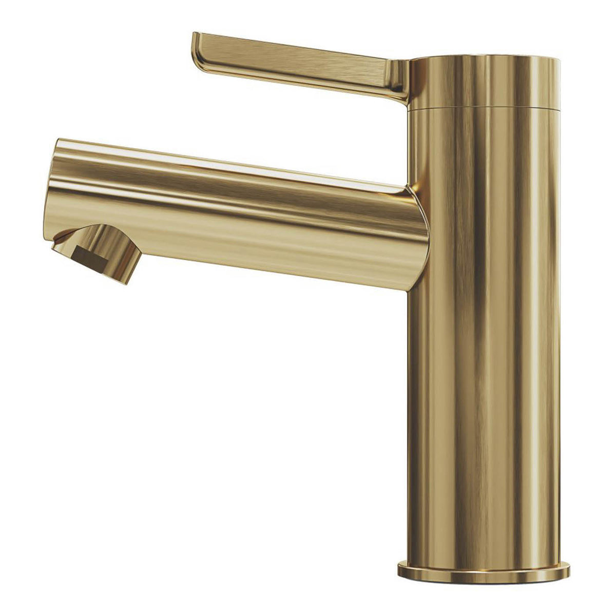 Swirl Basin Mixer Tap Mono Brass 136mm Standard Lever Deck Mounted Modern - Image 2