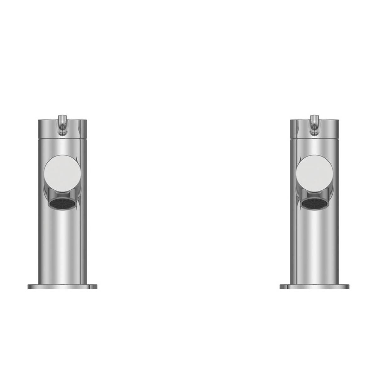Bath Filler Pillar Tap Chrome Lever 170mm 1/4 Turn Operation Hot Cold Pair - Image 2