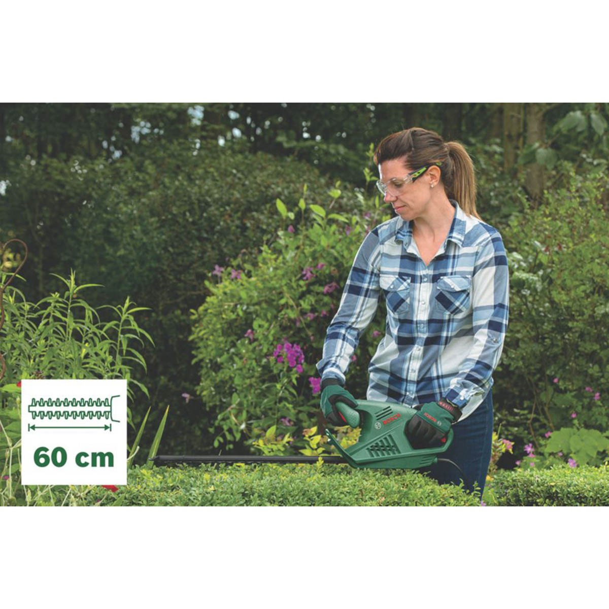 Bosch Hedge Trimmer EasyHedgeCut 60cm Electric 450W Lightweight Ergonomic 230V - Image 3