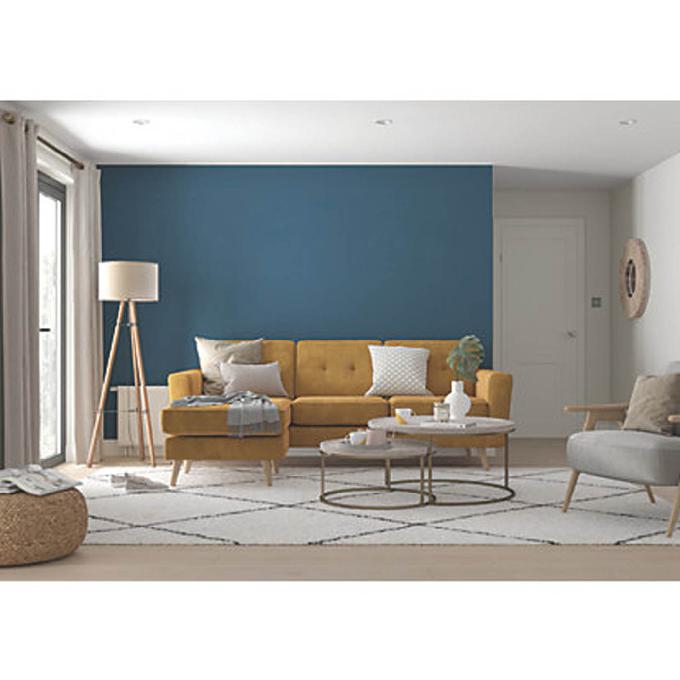 Dulux Easycare Washable & Tough 2.5Ltr Indigo Shade Matt Emulsion Paint - Image 4