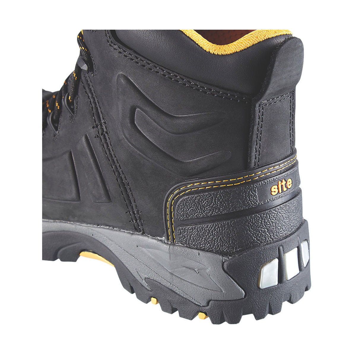 Site Safety Boots Mens Standard Fit Black Leather Waterproof Steel Toe Size 7 - Image 5