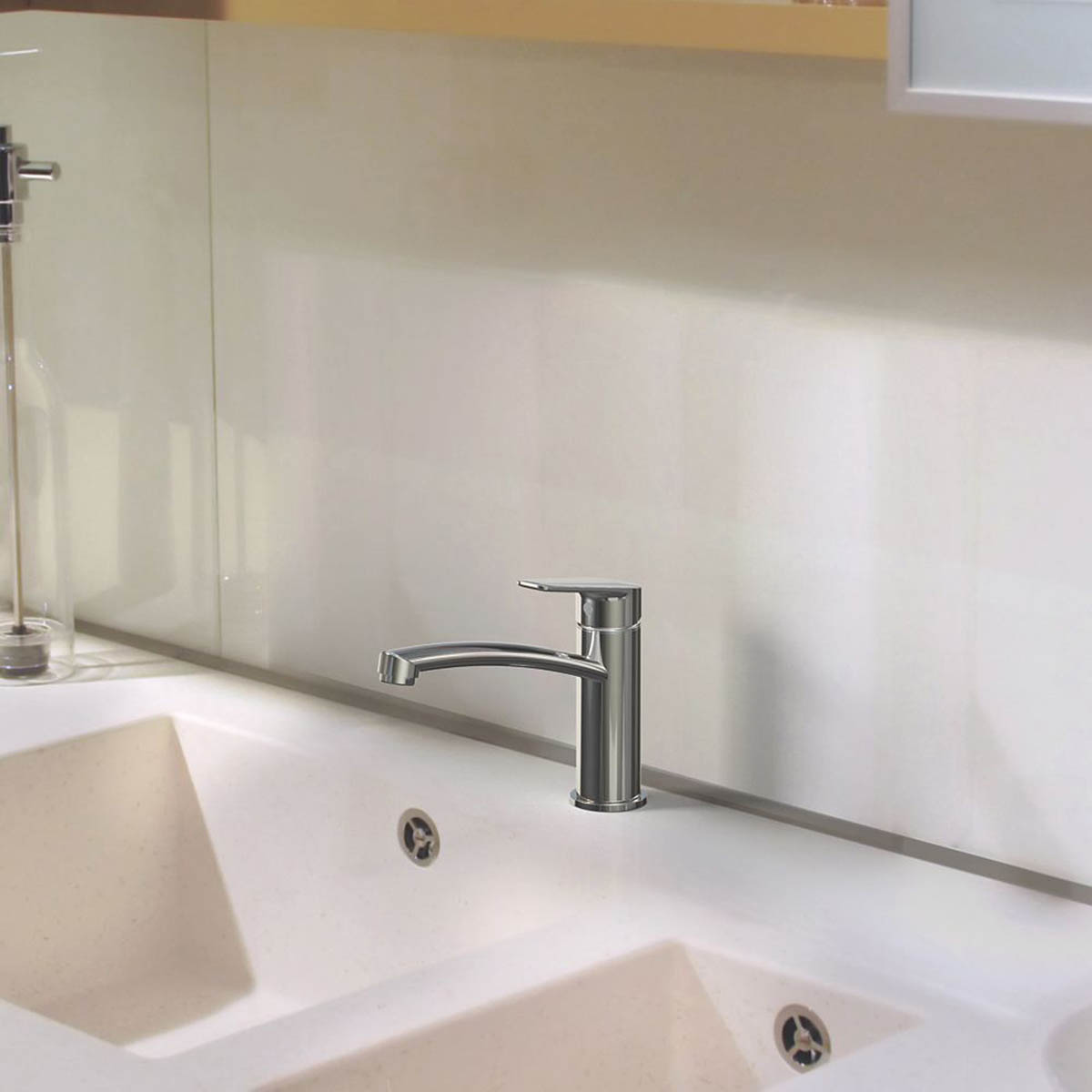 Swirl Kitchen Tap Mixer Monobloc Chrome Single Lever Swivel Spout Faucet - Image 2