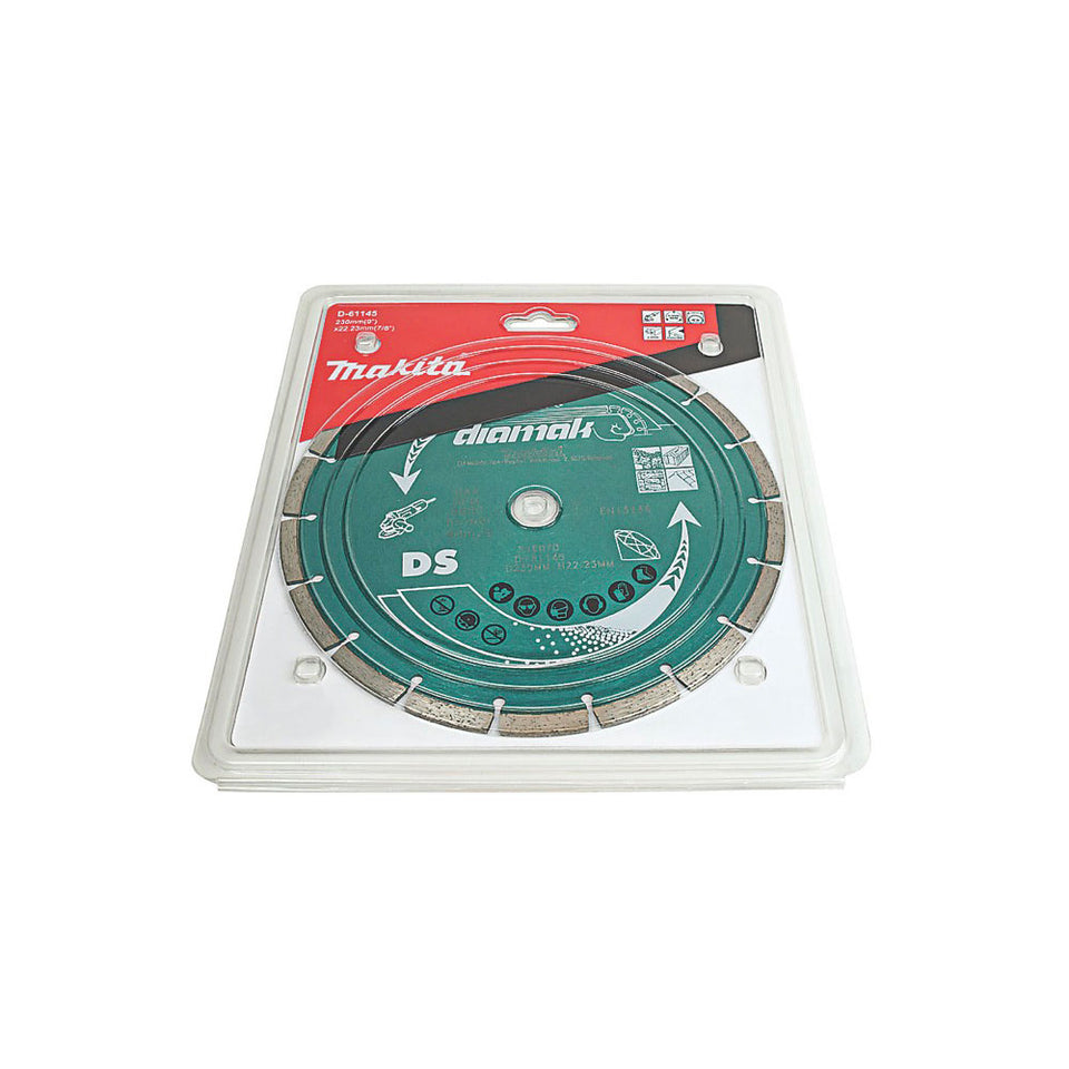 Makita Diamond Blade Segmented D-61145 Angle Grinders Masonry Stone 22.23x230mm - Image 2