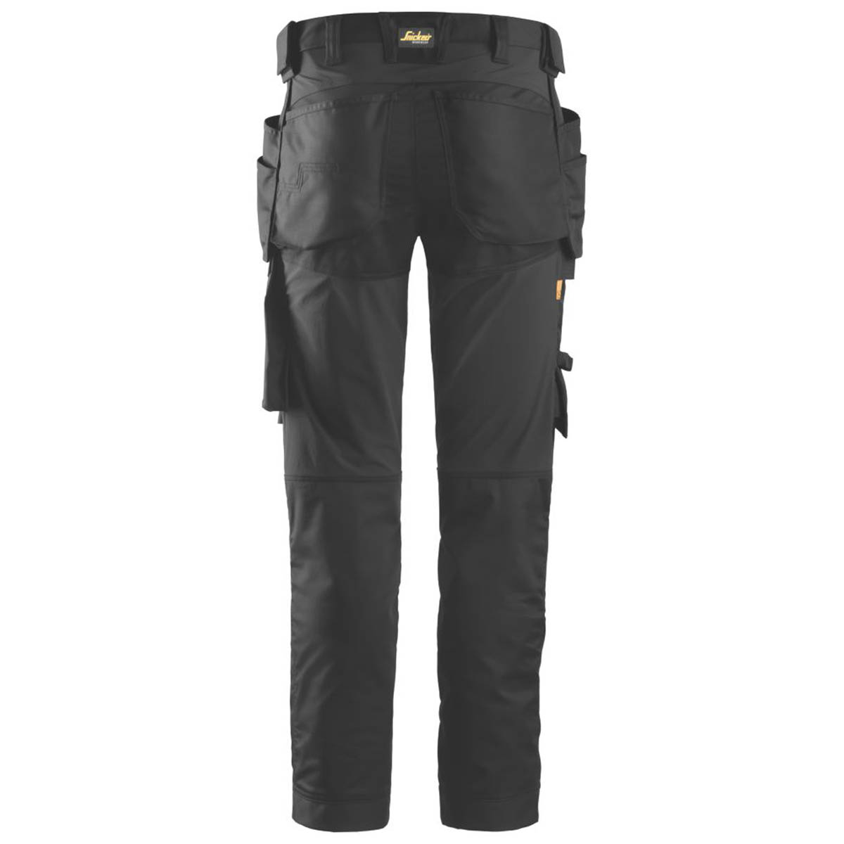 Snickers Mens Work Trousers Stretch Black Slim Fit Holster Pockets 33" W 32" L - Image 2