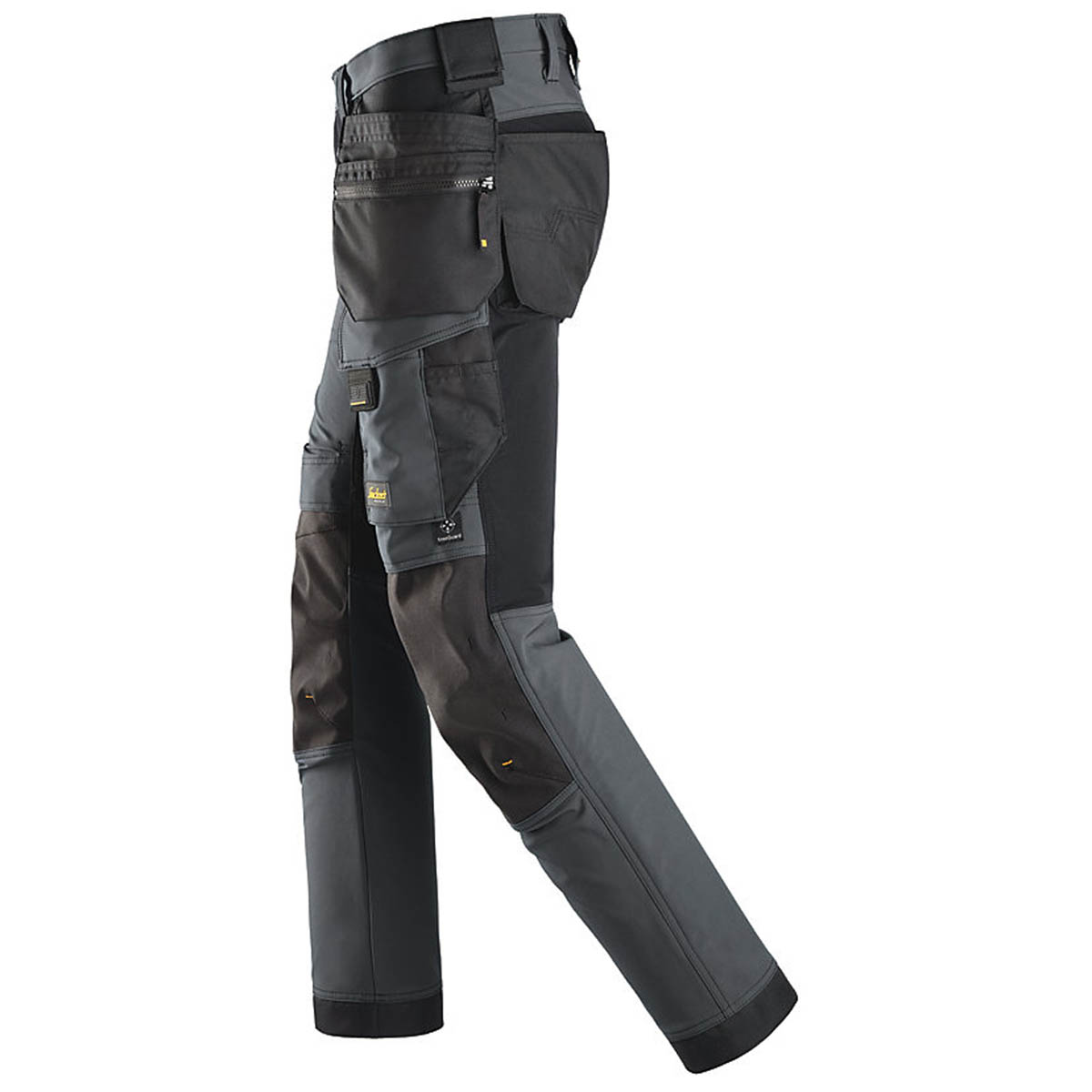 Snickers Mens Work Trousers Shell Stretch HP Grey Slim Fit Windproof W35 L32 - Image 4