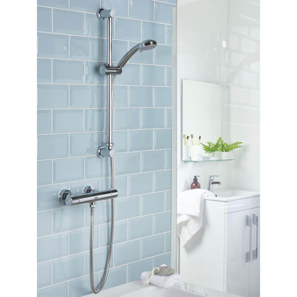 Bristan Frenzy RearFed Exposed Chrome Thermostatic Bar Mixer Shower — iForce Market