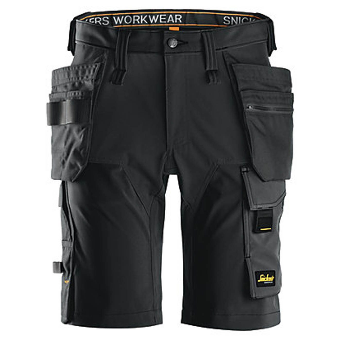 Snickers Work Shorts Mens Black Windproof Multi Pockets Stretch Cargo 33W - Image 1