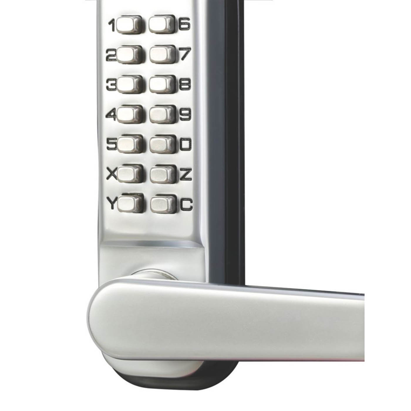 Smith & Locke Mechanical Door Lock Push-Button Combination Code With Handle - Image 5
