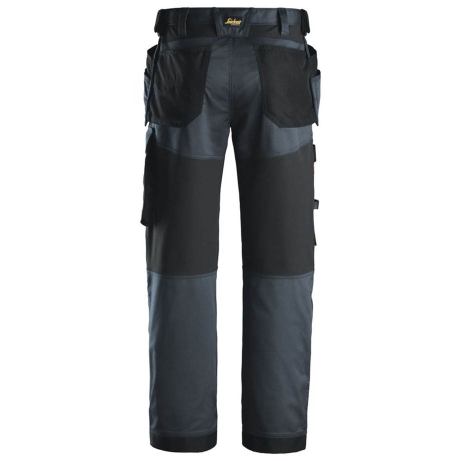 Snickers Work Trousers Mens Relaxed Fit Grey Breathable Multi Pockets 38"W 30"L - Image 2