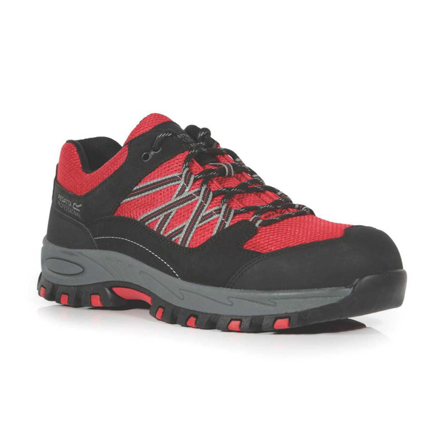 Regatta Sandstone SB Size 9.5 Red/Black Water-Resistant Steel Toe Cap Safety Trainers - Image 1