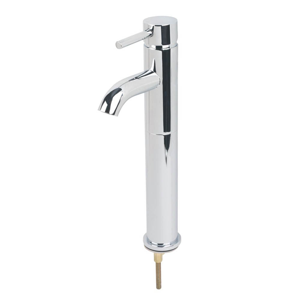 Swirl Bathroom Basin Tap Mono Mixer Tall Chrome Single Lever Modern Faucet - Image 2