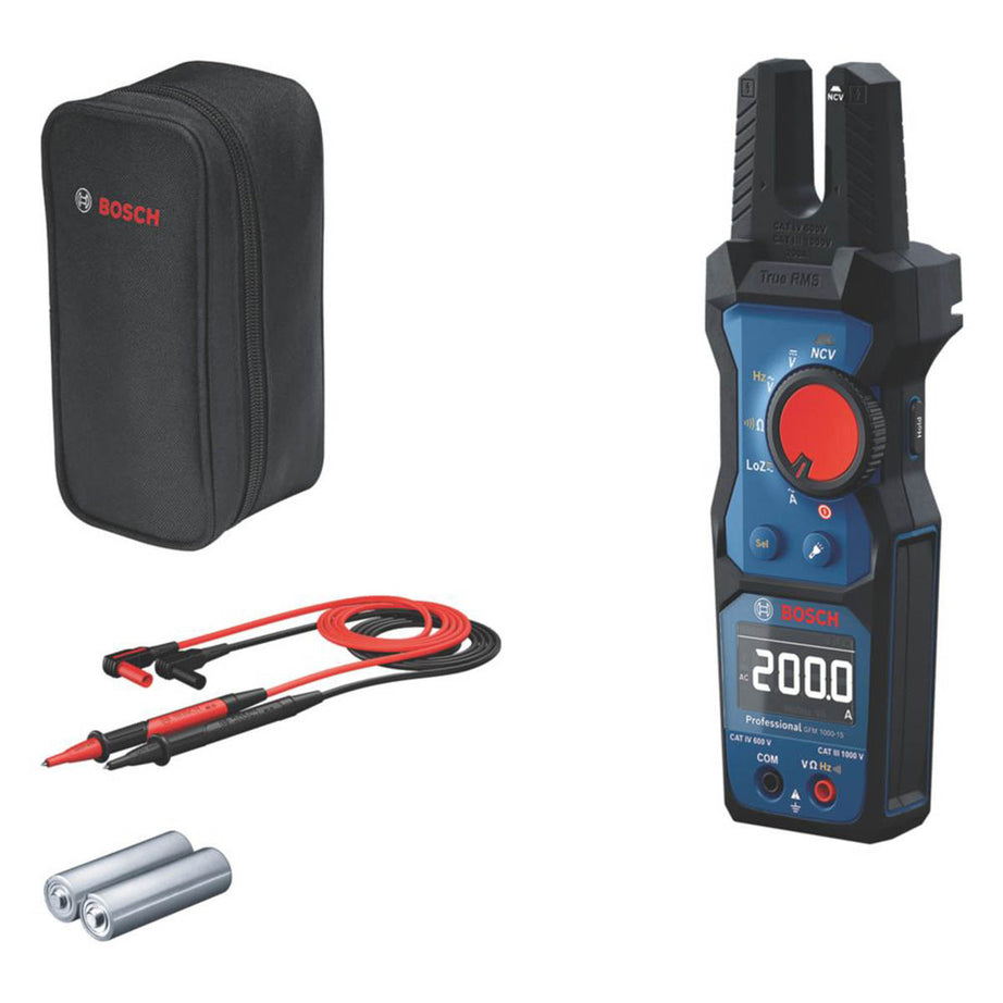 Bosch AC/DC Fork Meter 1000V Open Jaw Auto-Function Detection - Image 1