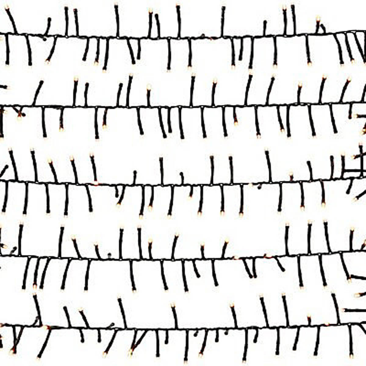 LED Christmas String Lights 1000 Warm White Cluster Timer Indoor Outdoor 13m - Image 3