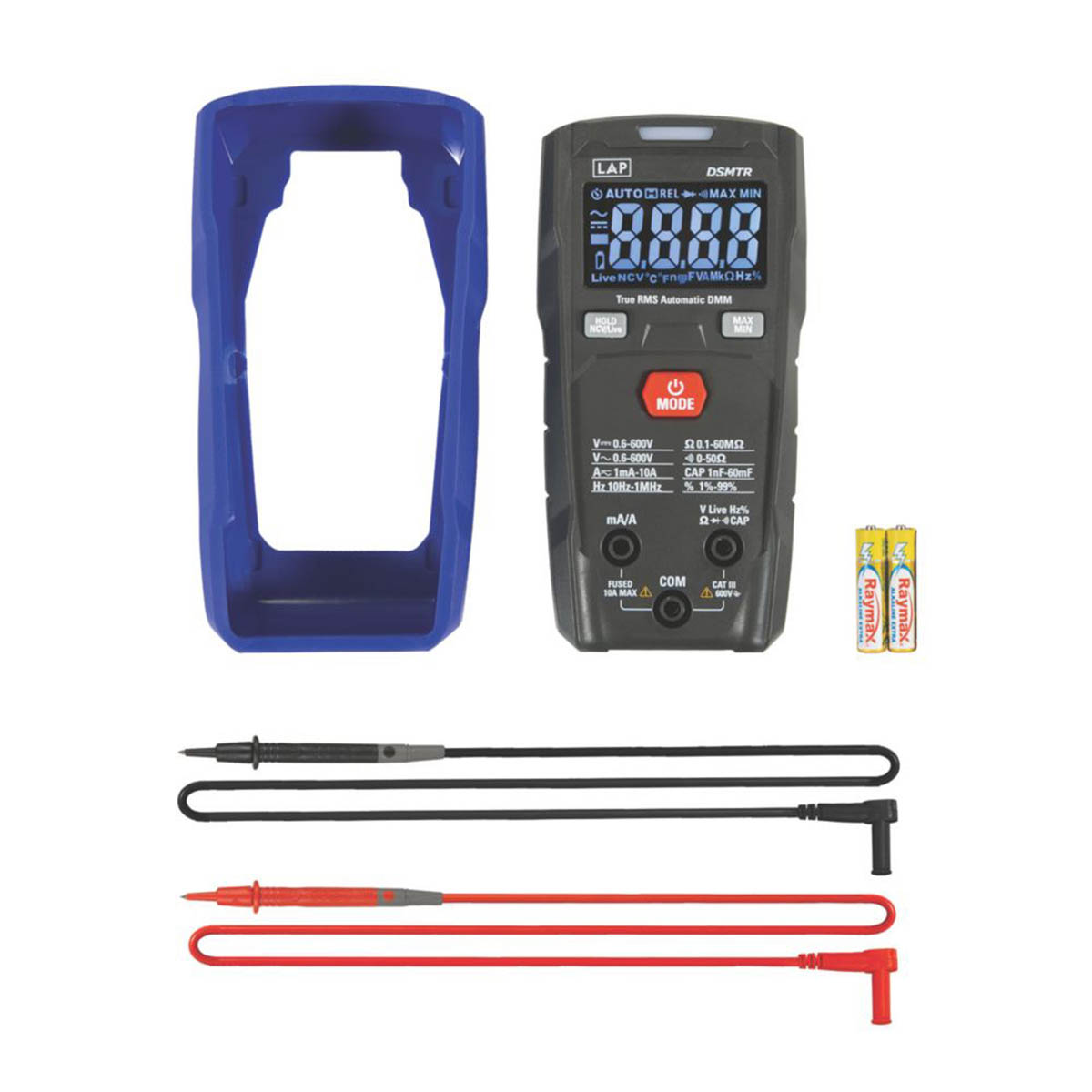 Lap Digital Multimeter 600V AC/DC Multi Tester LCD Display Voltmeter Compact - Image 4