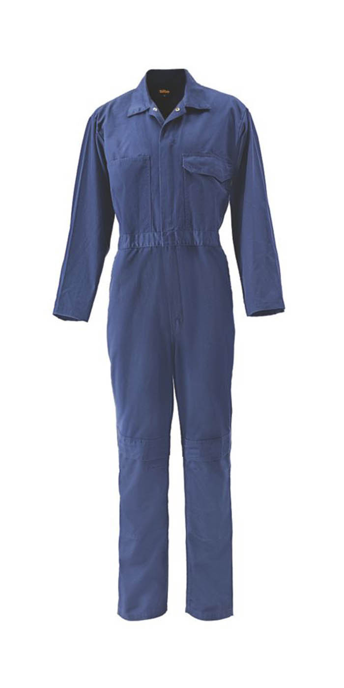 Site Work Coveralls Mens Regular Fit Navy Blue Boilersuit 52" Chest 31"L Large - Image 2