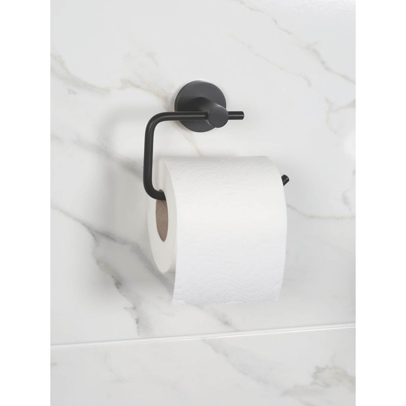 Bristan Round Toilet Roll Holder Black - Image 2
