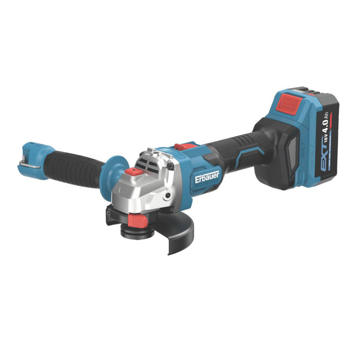 Erbauer Angle Grinder ERI1082GRD Cordless Compact 18V 1 x 4.0Ah Li-Ion EXT 4.5" - Image 2