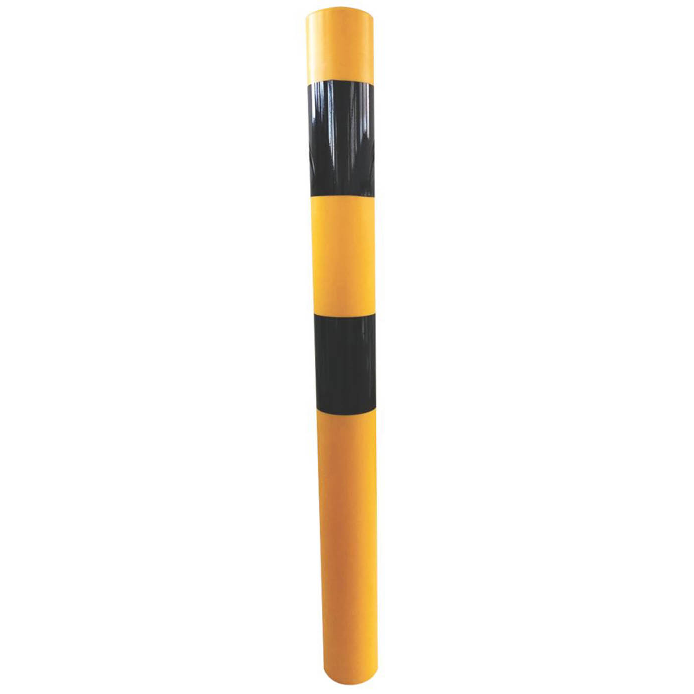 Addgards Security Bollard Sleeve Yellow Black Durable Polyethylene 105 x 105mm - Image 2