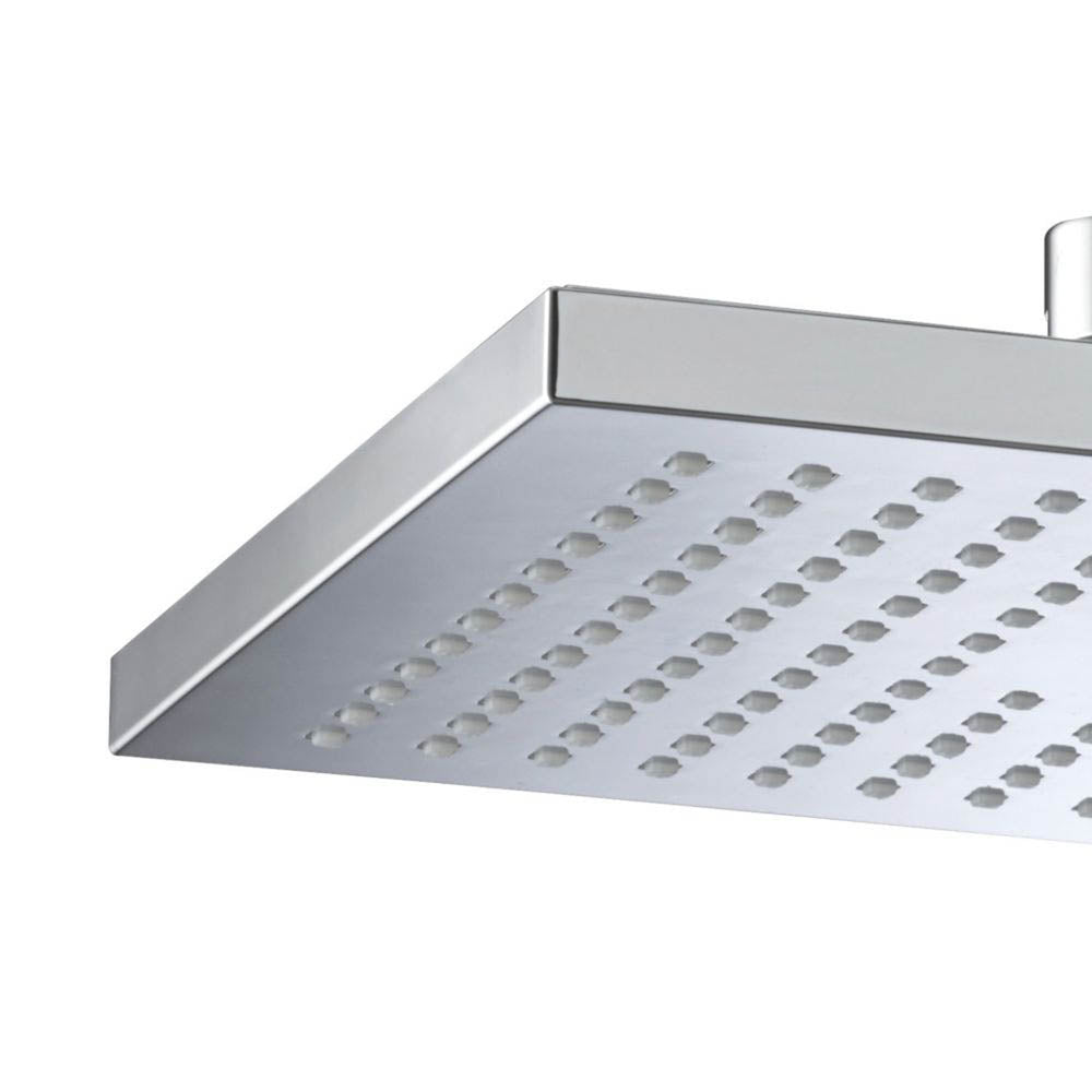 Bristan Shower Head Square Swivel Tilt Drench Chrome Rain Spray Modern 200 mm - Image 2