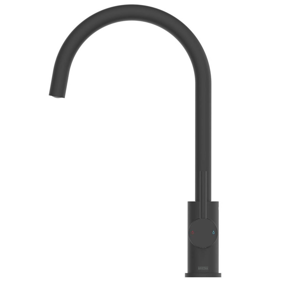 Bristan Kitchen Sink Tap Pistachio Mono Mixer Matt Black Single Lever Modern - Image 2