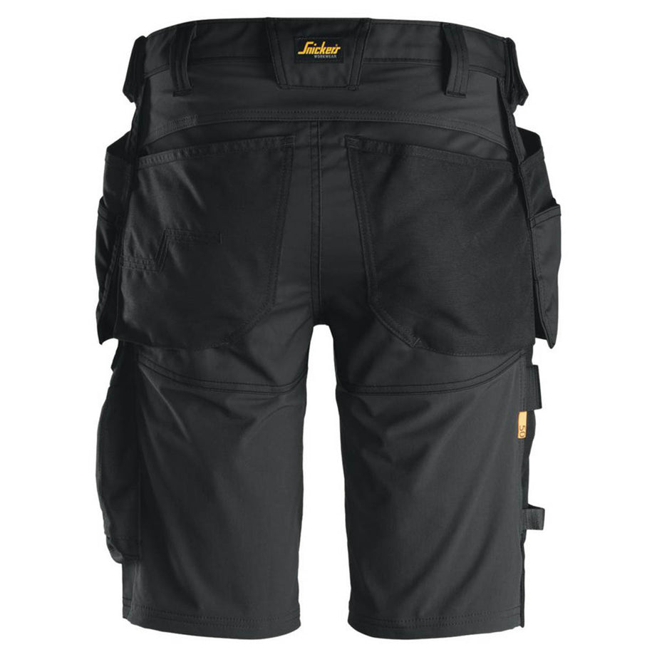 Snickers Work Shorts Mens Slim Fit Black Stretch Breathable Multi Pockets 36"W - Image 6