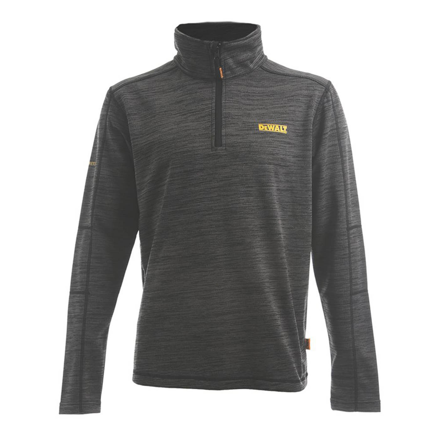 DEWALT Mens Midlayer Fleece Grey Lightweight Breathable Large 42 - 44" Chest - Image 1