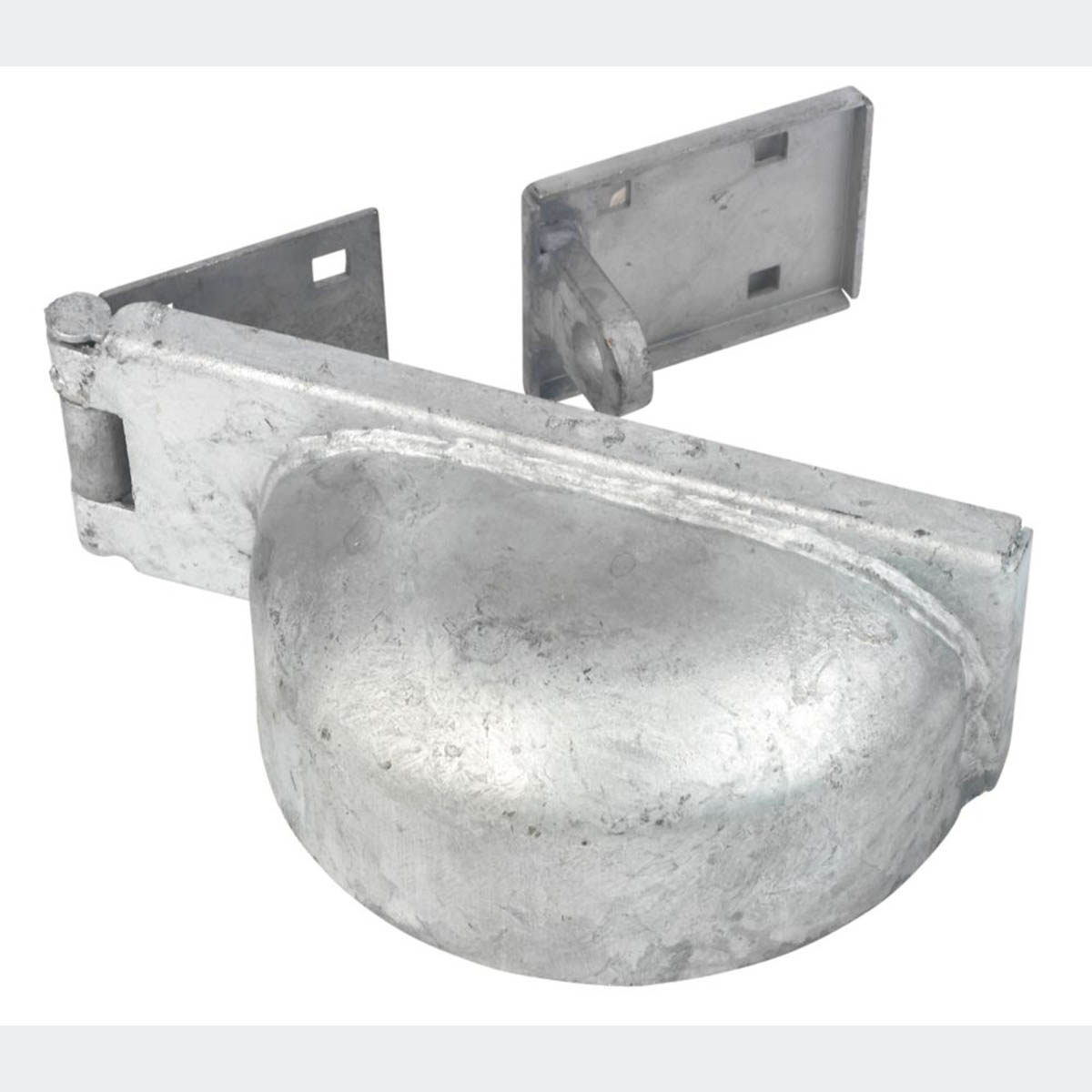 GateMate Padlock Protector Right Hand Galvanised Steel Security Cover 180mm - Image 1
