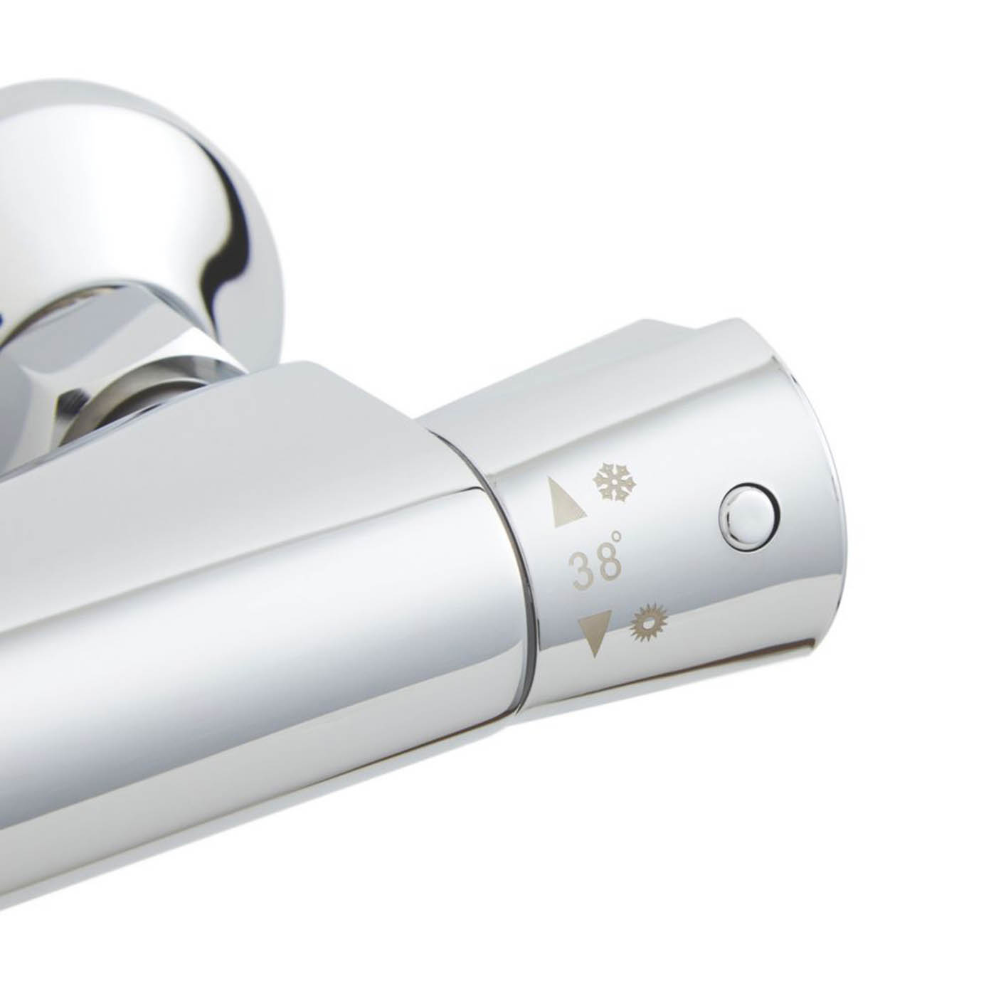 Highlife Bathrooms Shower Valve Bar Thermostatic Slim Single Outlet Chrome - Image 4
